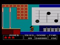 une photo d'Ã©cran de Castle of Illusion starring Mickey Mouse sur Sega Master System